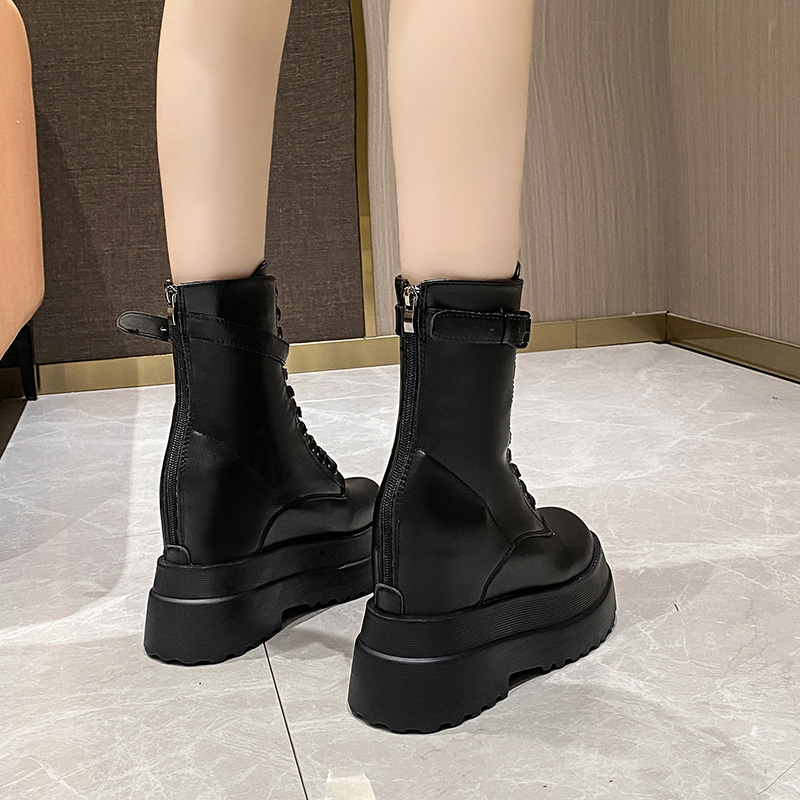 11cm Woman Hidden Wedges Boots - Sewing Latex review and price