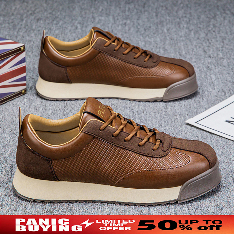 New Men Leather Casual Shoes O - Sewing Latex review and price