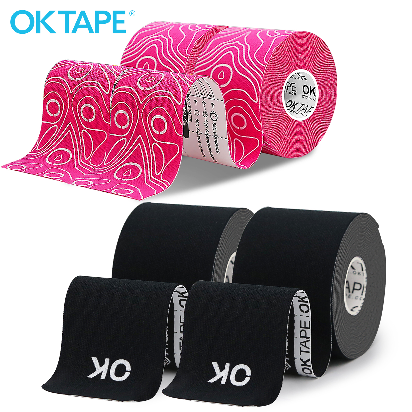 OK TAPE Kinesiology Tape 4 Rol - Sewing Latex review and price