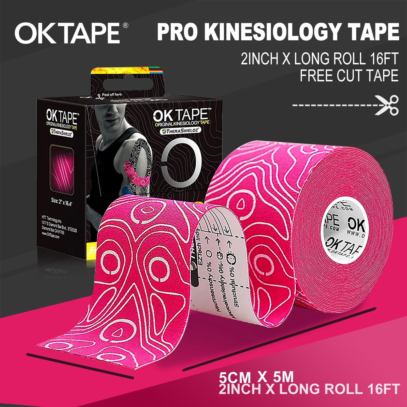 OK TAPE Kinesiology Tape 4 Rol - Sewing Latex review and price