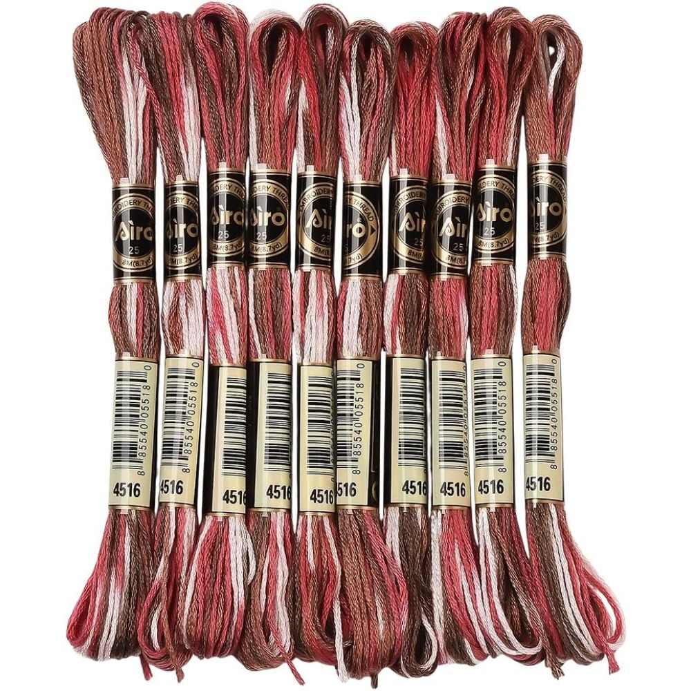 10 Skeins 6 Strands Red Embroi - Embroidery Floss Thread review and price