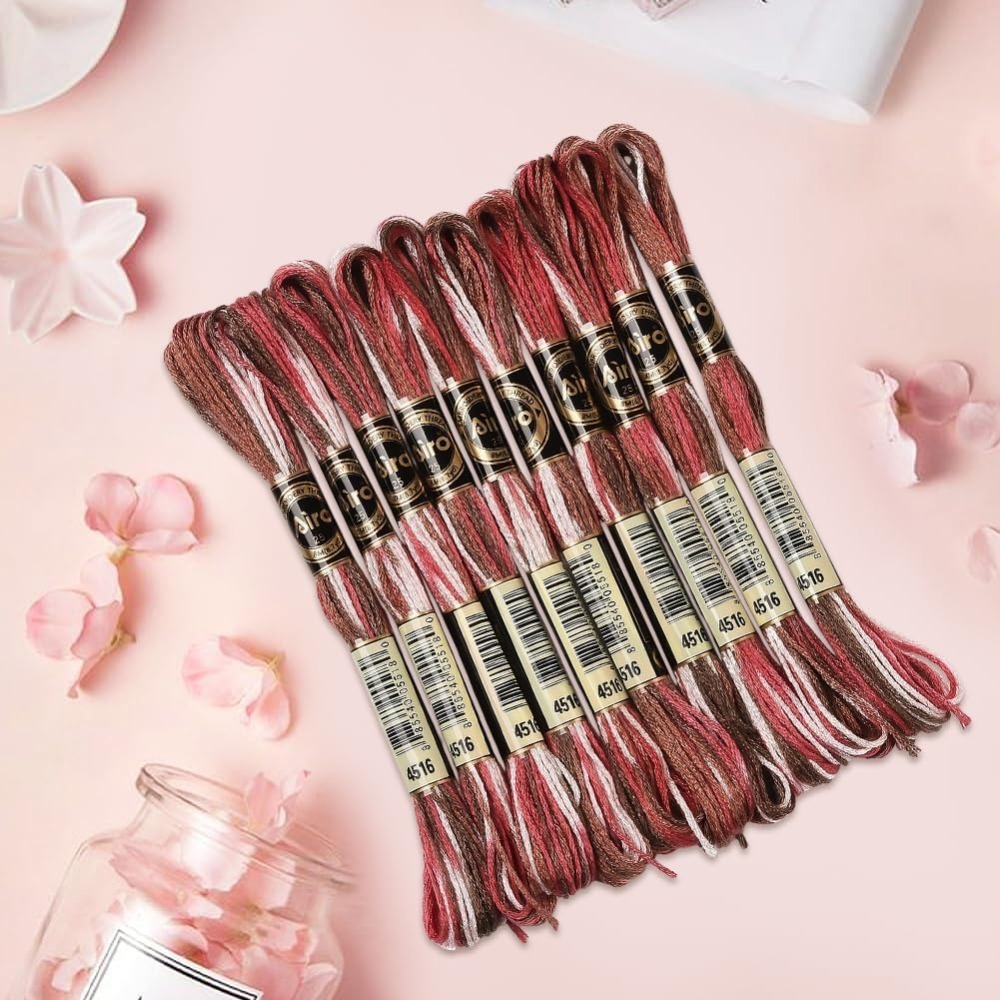 10 Skeins 6 Strands Red Embroi - Embroidery Floss Thread review and price