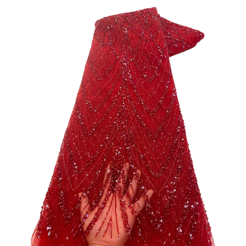 Luxury African Sequins Beaded  - Sewing Embroidery Fabric review and price