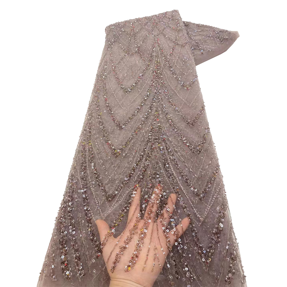 Luxury African Sequins Beaded  - Sewing Embroidery Fabric review and price