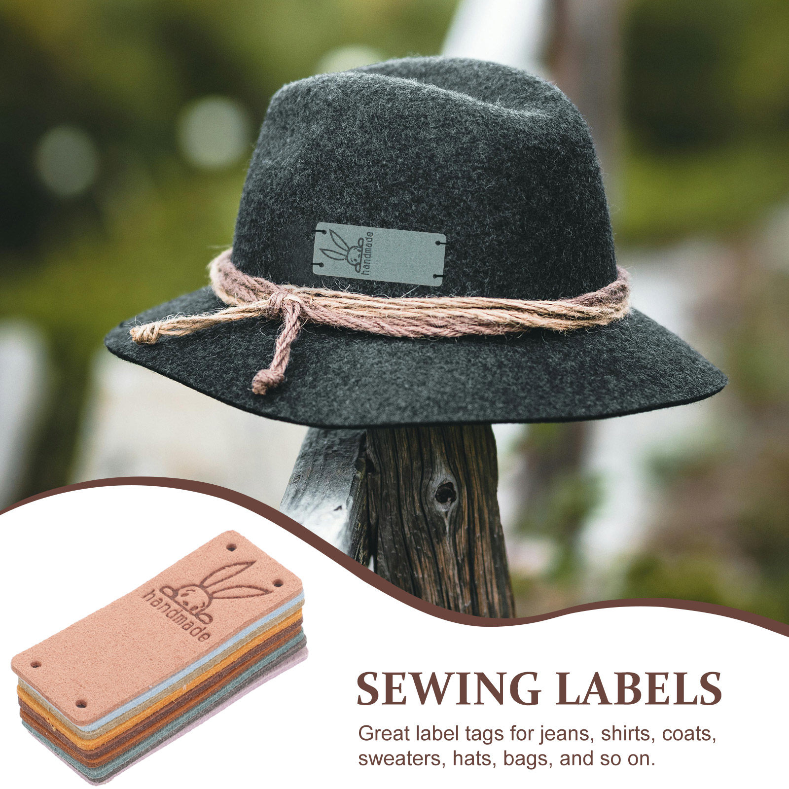 50Pcs Premium Suede Sewing Lab - Sewing Labels review and price