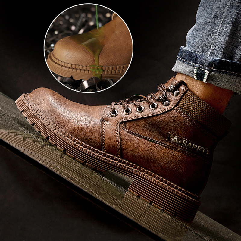 Waterproof Work Boots Steel To - Sewing Nylon review and price