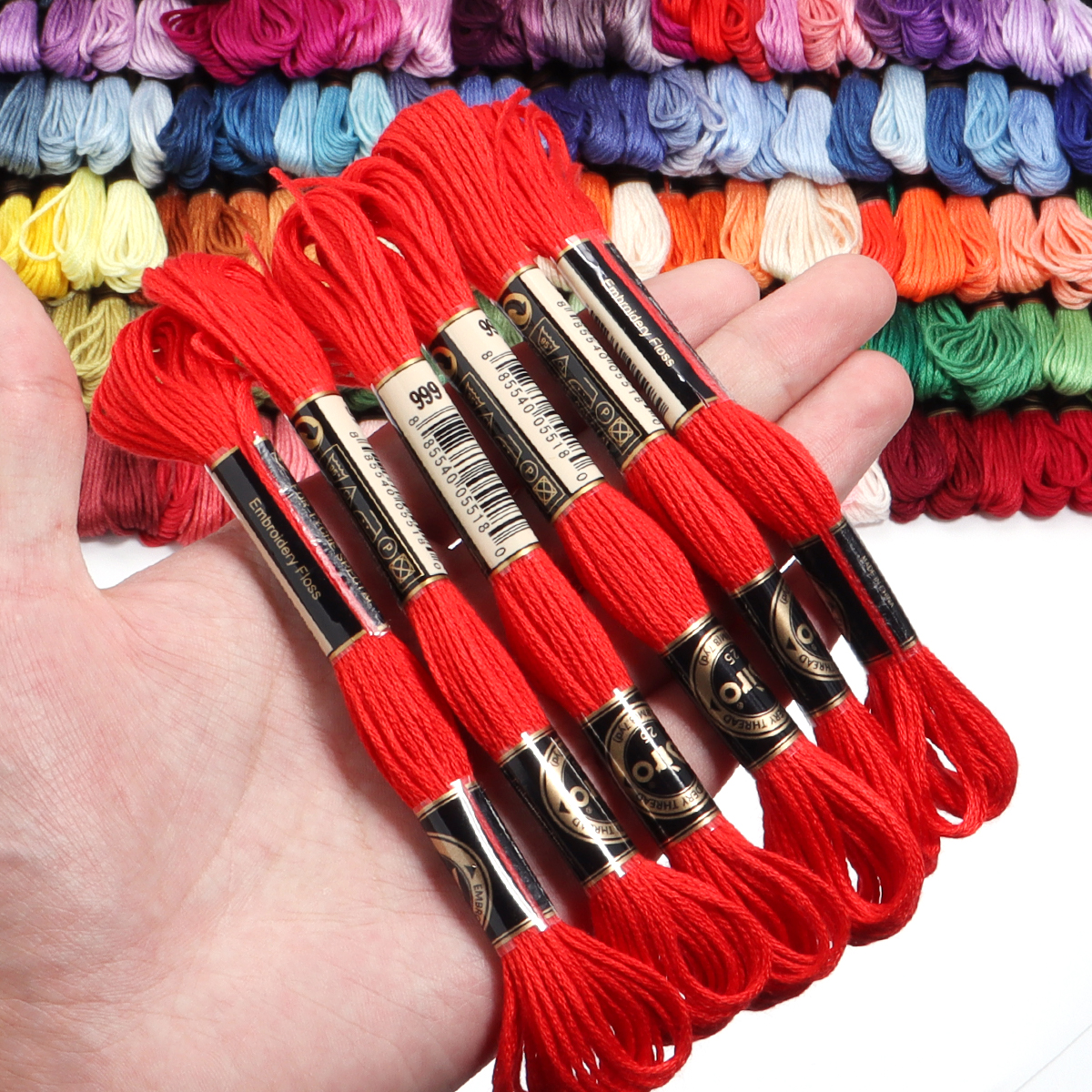 6Pcs/Lot Multicolor Polyester  - Embroidery Floss Thread review and price