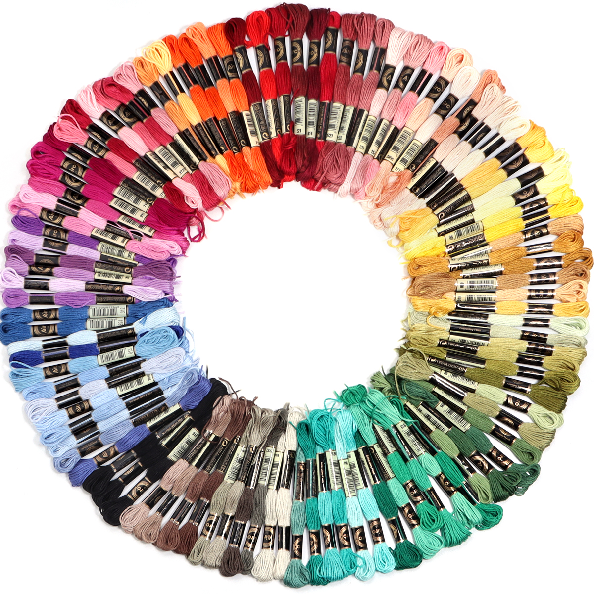 6Pcs/Lot Multicolor Polyester  - Embroidery Floss Thread review and price