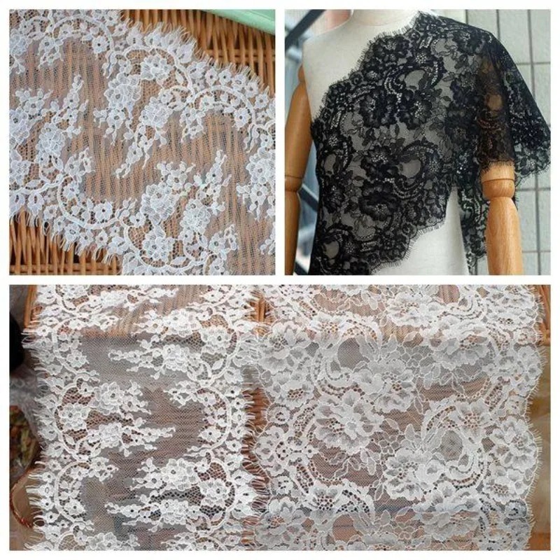 3M， High Quality Eyelash Lace  - Sewing Embroidery Fabric review and price