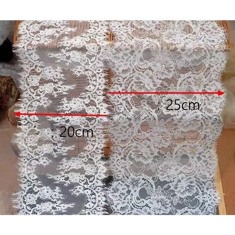 3M， High Quality Eyelash Lace  - Sewing Embroidery Fabric review and price