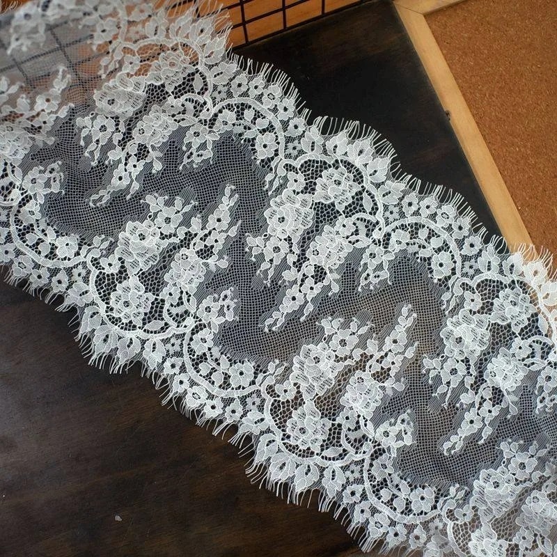 3M， High Quality Eyelash Lace  - Sewing Embroidery Fabric review and price