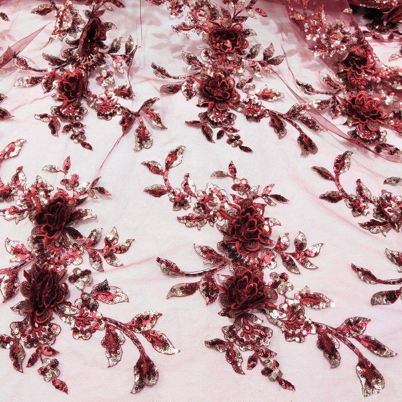 Multi Colored Sequins, Three-d - Sewing Embroidery Fabric review and price