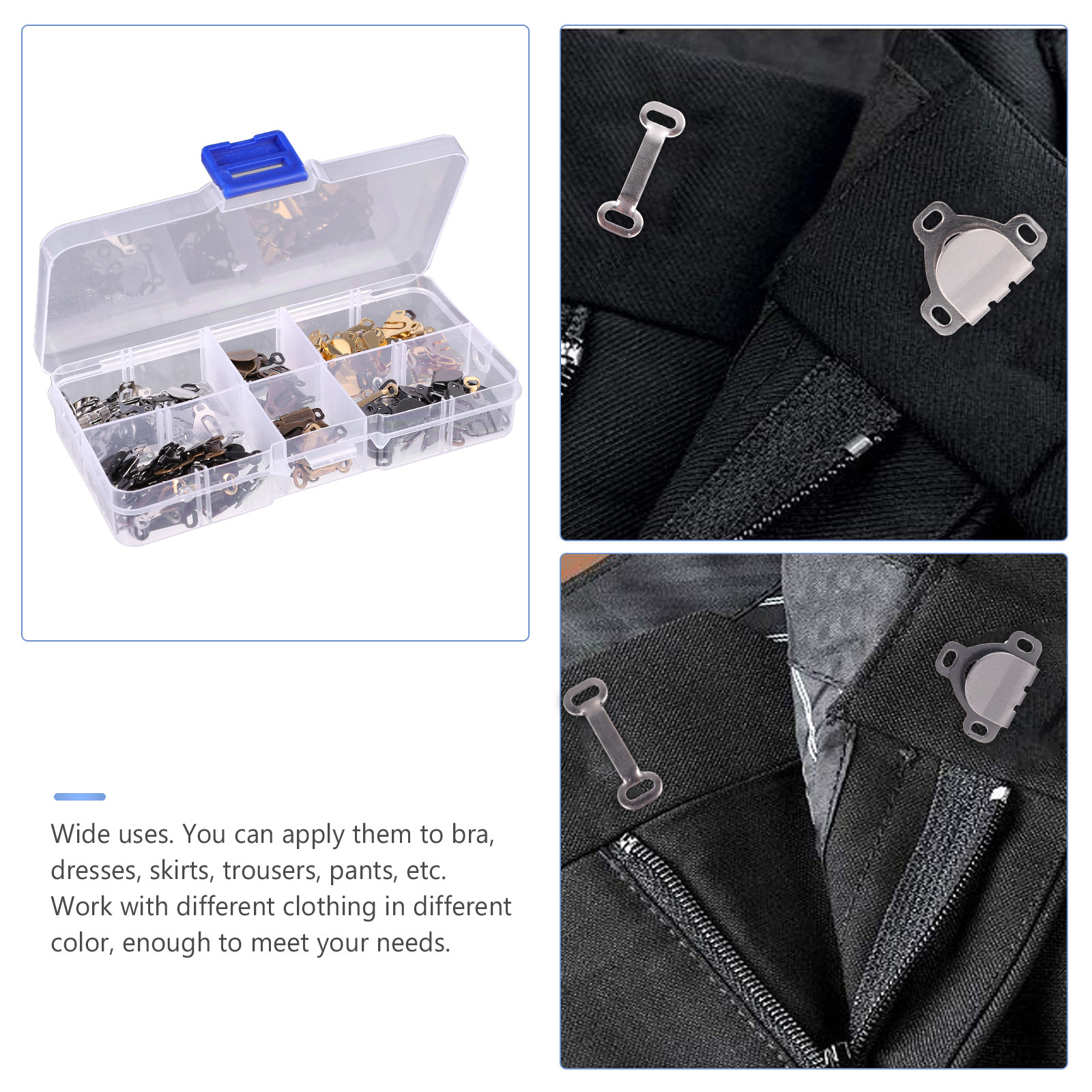 150Pcs Skirt Hooks Eyes Set Wi - Hook Eye Fastener review and price