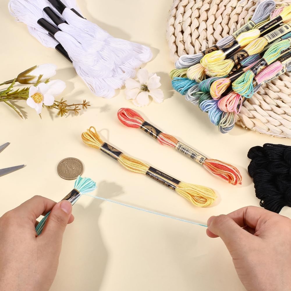 42 Skeins Polyester Embroidery - Embroidery Floss Thread review and price