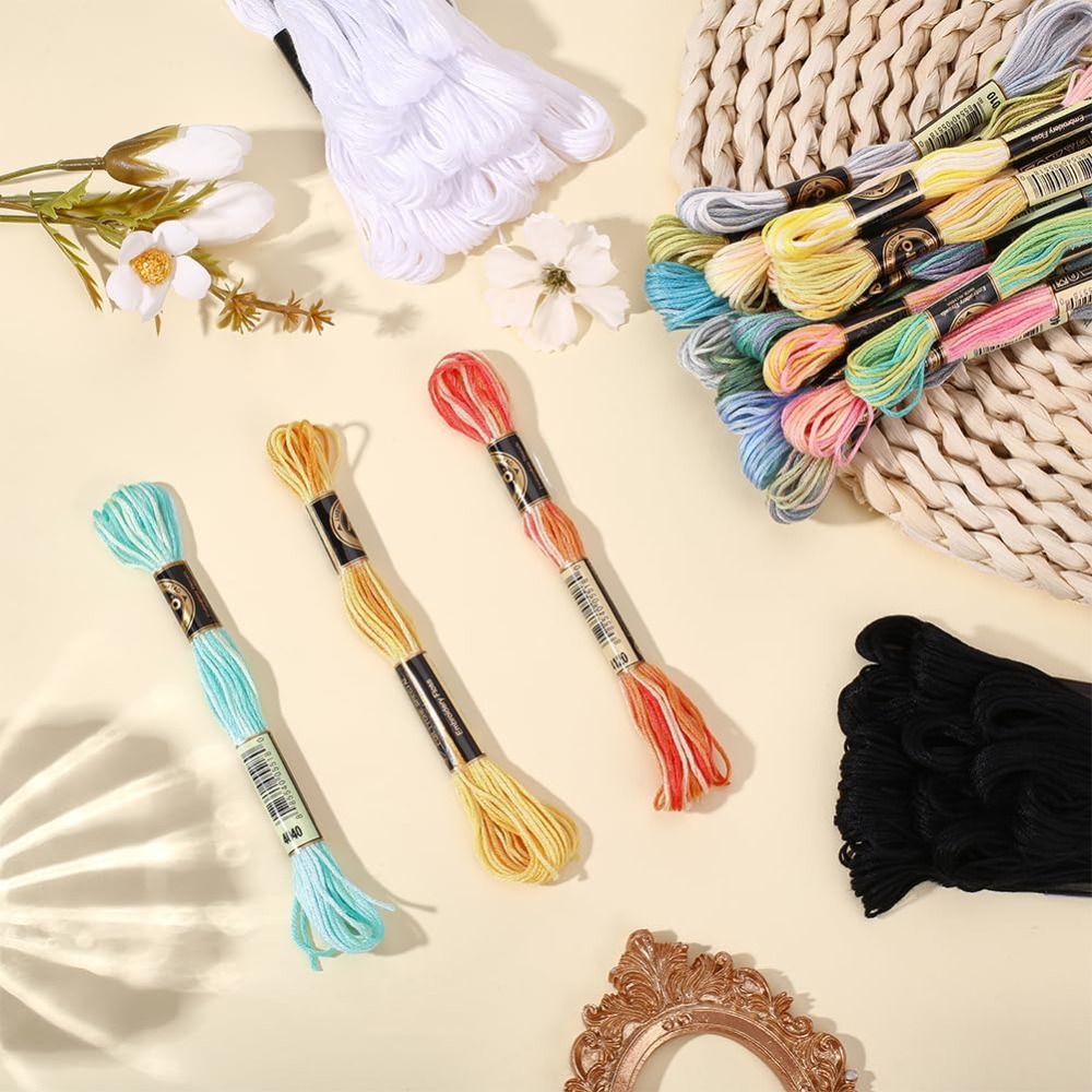 42 Skeins Polyester Embroidery - Embroidery Floss Thread review and price